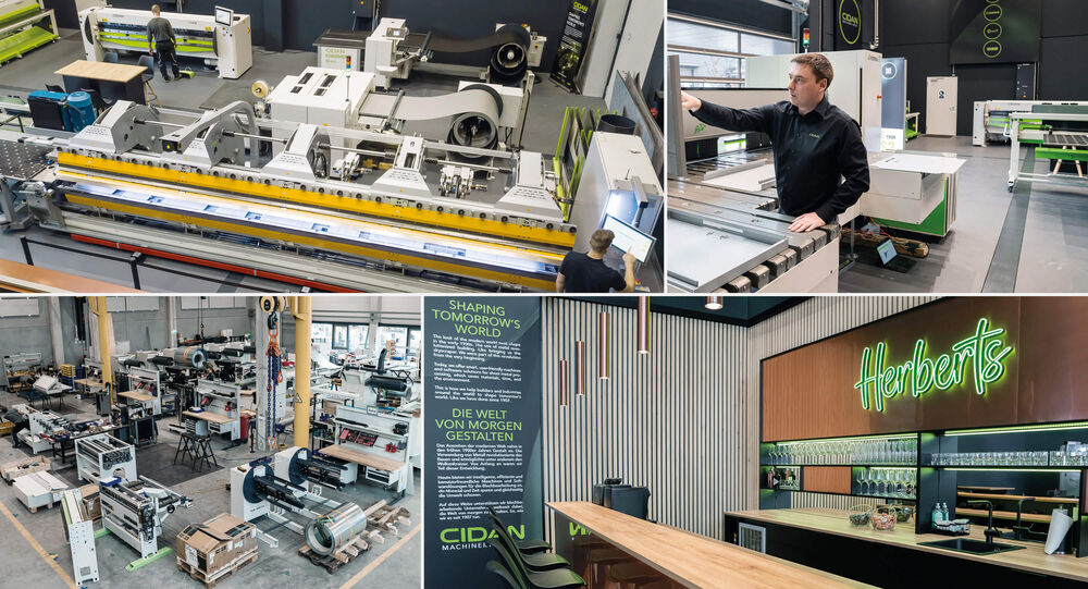 Impressionen aus dem Showroom und der Produktion des neuen Kompetenzzentrums im österreichischen Feldkirch, Vorarlberg.